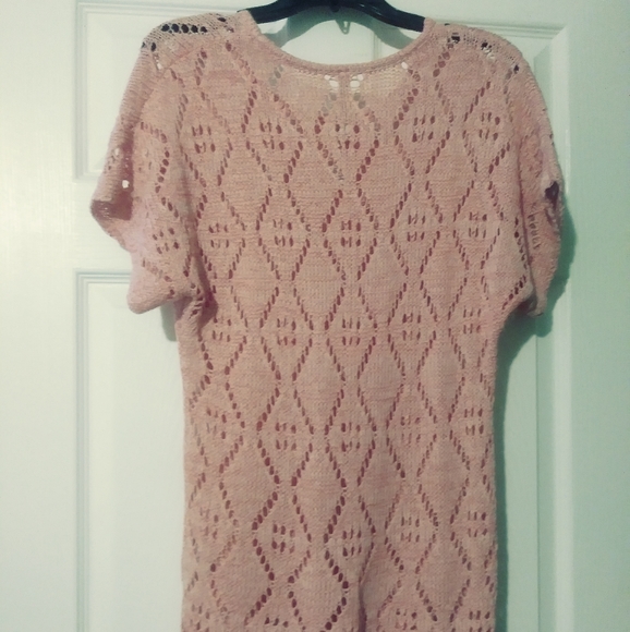 πLEO&NICOLE PINK CROCHET LADY TOP.π - Picture 3 of 8